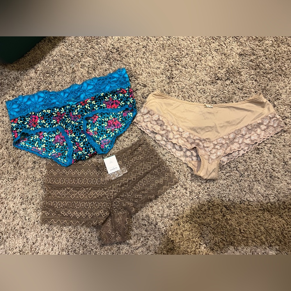 35 pair panties lot thong bikini cheeky Target No Boundaries Sz medium large